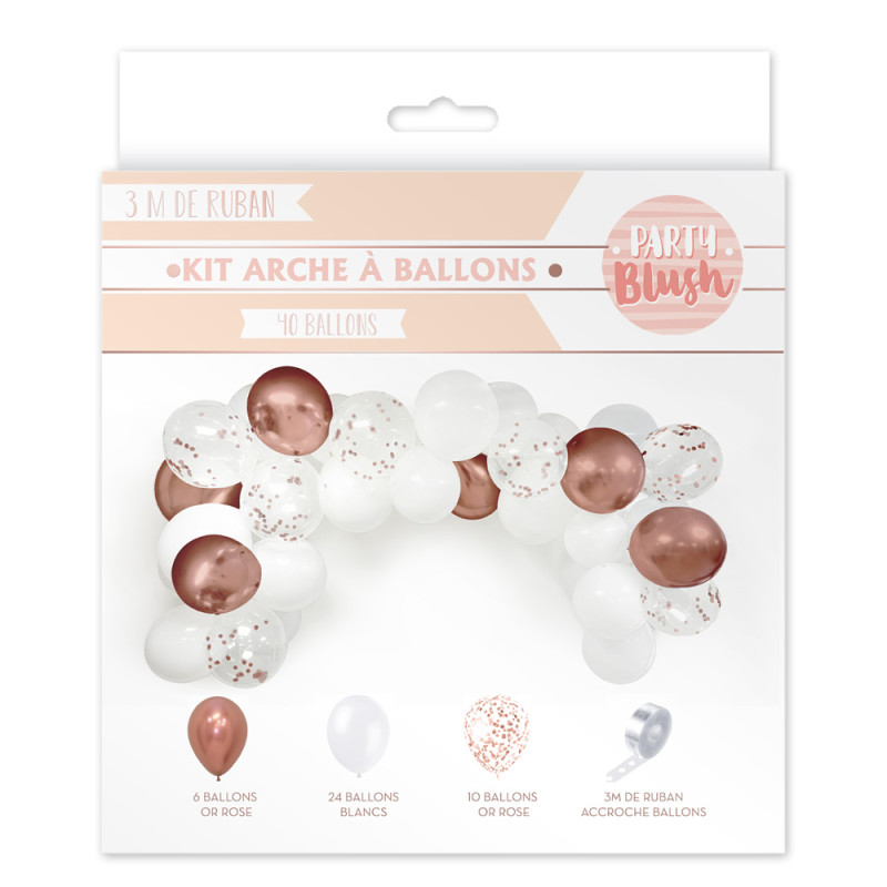 KIT ARCHE A BALLONS PARTY BLUSH Ouest Fetes