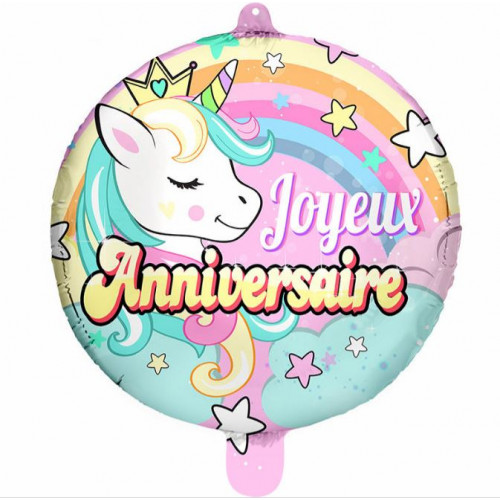 Ballon Alu Licorne Cm Ouest Fetes