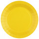 10 ASSIETTES RONDE GRAND MODELE JAUNE