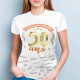 TEE SHIRT A DEDICACER FEMME 50 ANS