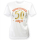 TEE SHIRT A DEDICACER FEMME 50 ANS