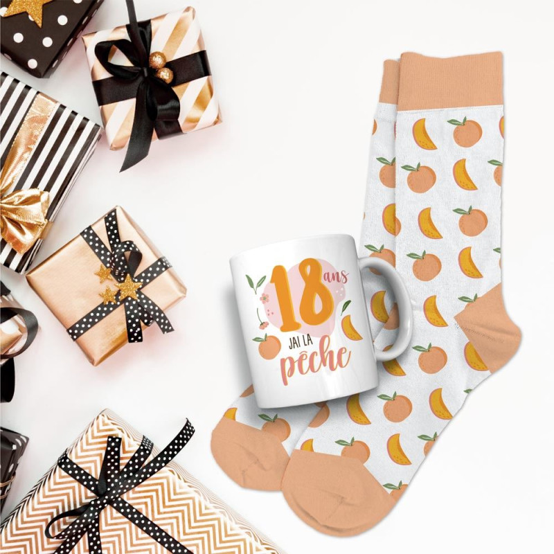 COFFRET MUG CHAUSSETTES 18 ANS