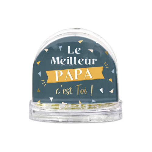 BOULE A NEIGE &quot;LE MEILLEUR PAPA&quot;