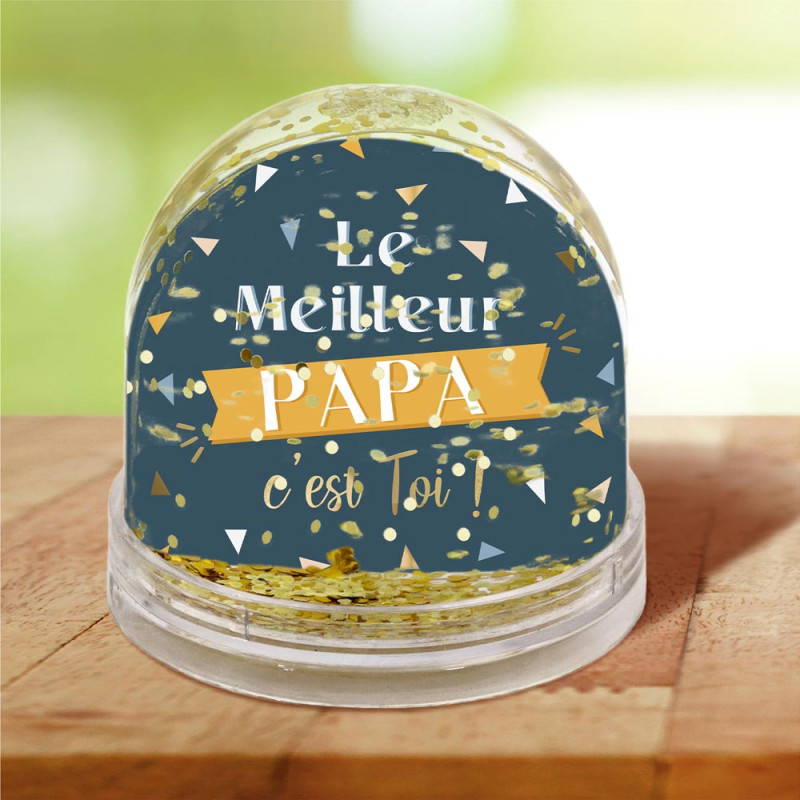 BOULE A NEIGE "LE MEILLEUR PAPA"