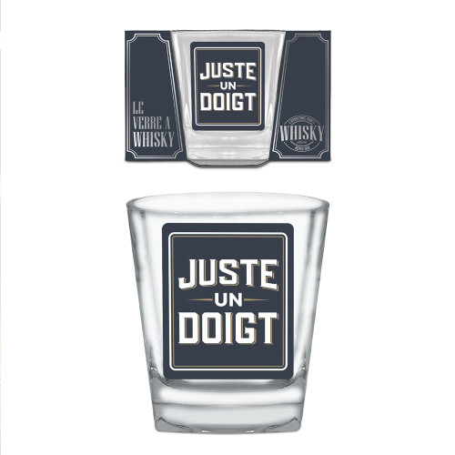 VERRE A WHISKY &quot;JUSTE UN DOIGT&quot;