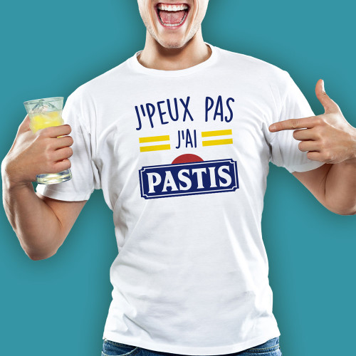 T SHIRT &quot;J&#039;PEUX PAS...PASTIS&quot; TAILLE XL