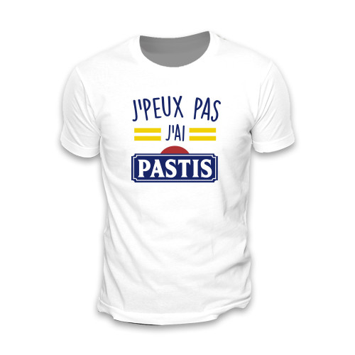 T SHIRT "J'PEUX PAS...PASTIS" TAILLE XL