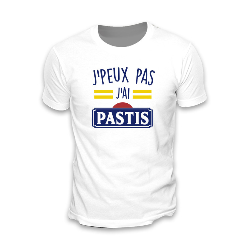 T SHIRT "J'PEUX PAS...PASTIS" TAILLE XL