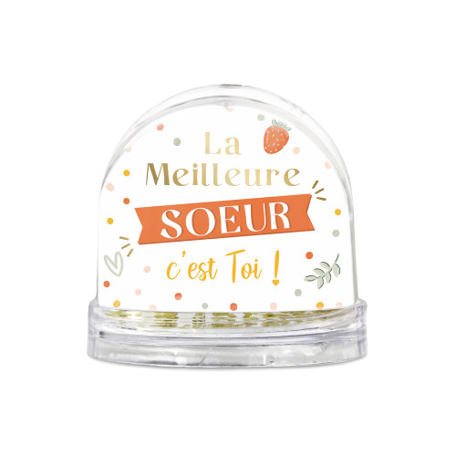 BOULE A NEIGE &quot;MEILLEURE SOEUR&quot;