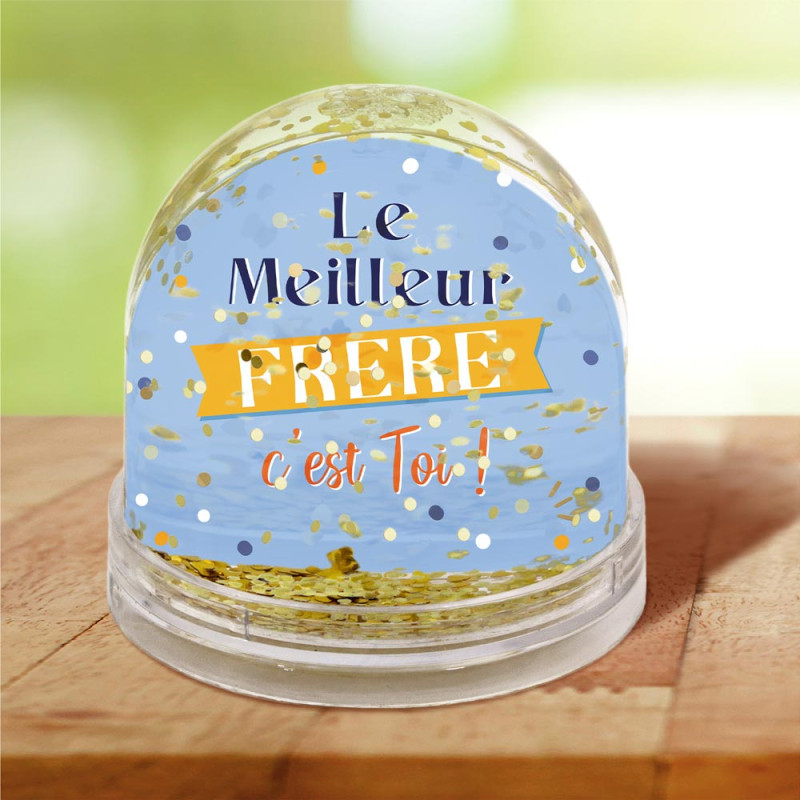 BOULE A NEIGE "MEILLEUR FRERE"