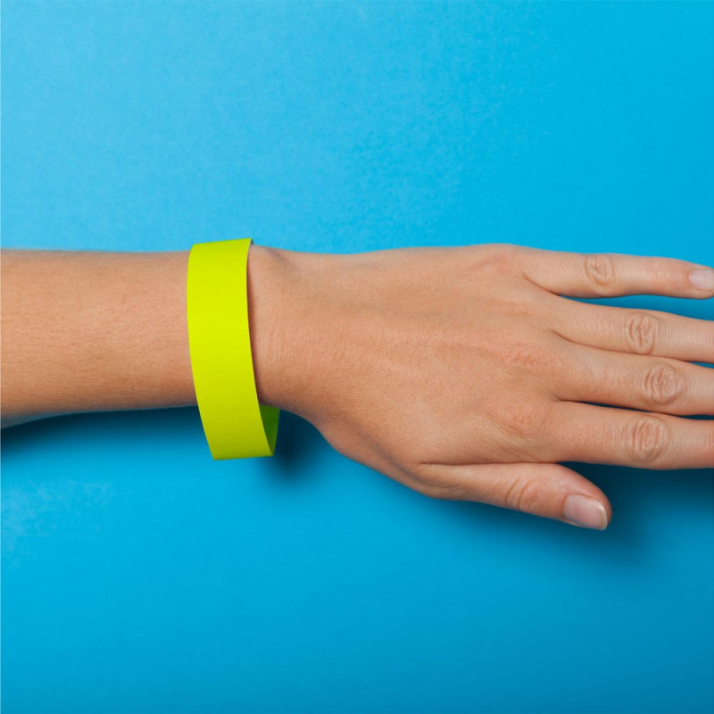 PACK 50 BRACELETS EVENEMENTIEL JAUNES