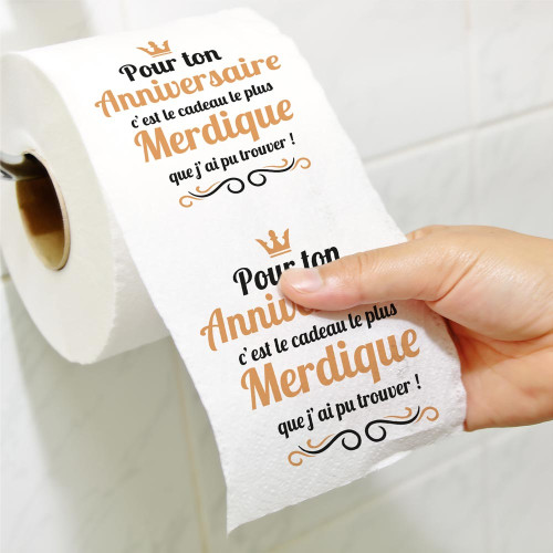 PAPIER WC ANNIVERSAIRE MERDIQUE