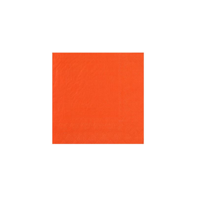 25 SERVIETTES  CRYSTAL RAINBOW 33X33 2 PLIS ORANGE