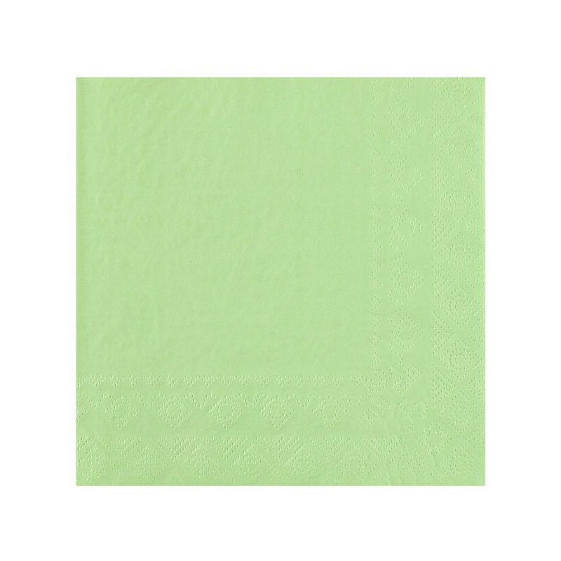 25 SERVIETTES CRYSTAL RAINBOW 33X33CM 2 PLIS MINT