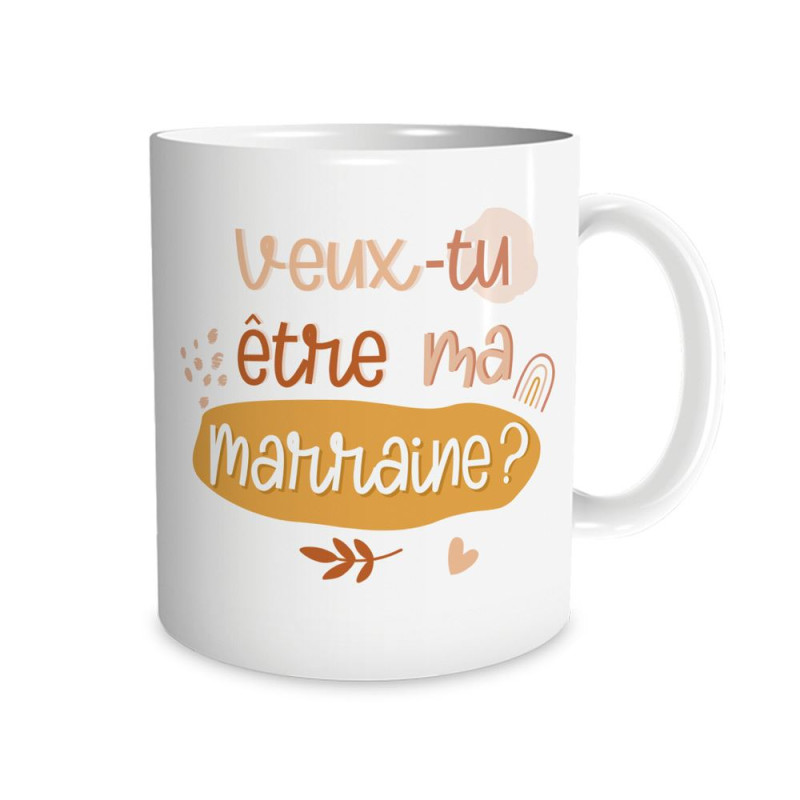 MUG VEUX TU ETRE MA MARRAINE?