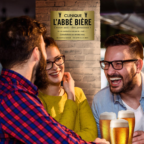 PLAQUE PROF L&#039;ABBE BIERE