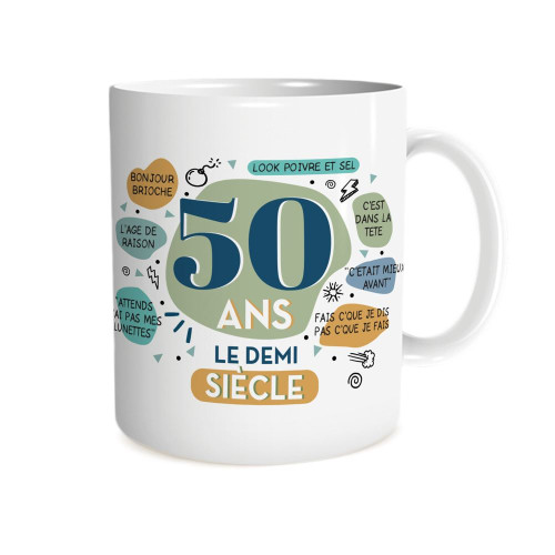 MUG ANNIVERSAIRE 50 ANS