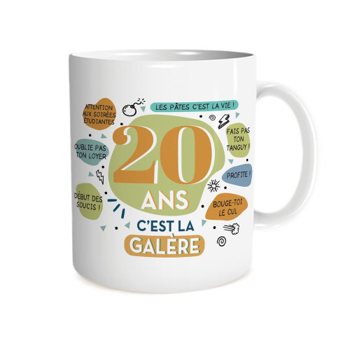 MUG ANNIVERSAIRE 20 ANS