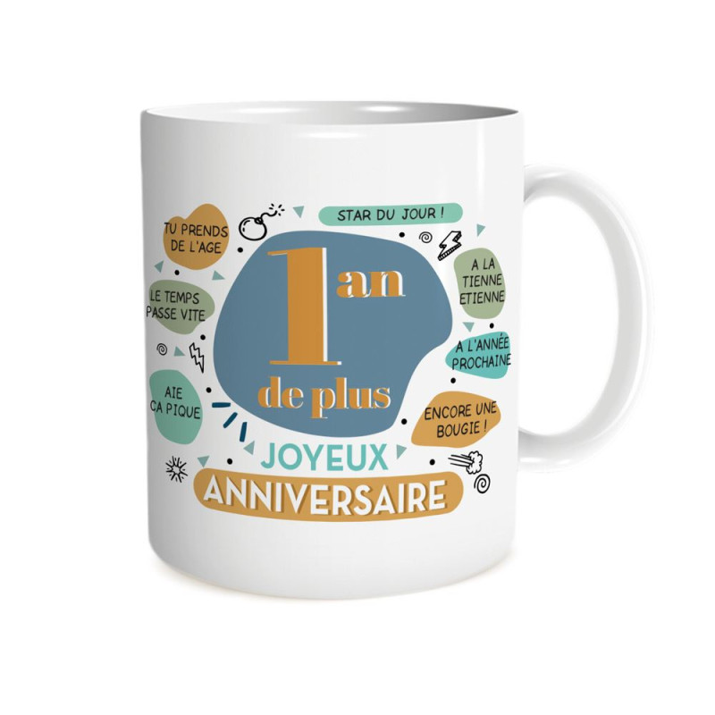 MUG ANNIVERSAIRE JOYEUX ANNIVERSAIRE