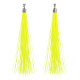 PENDANTS D OREILLE JAUNE FLUO