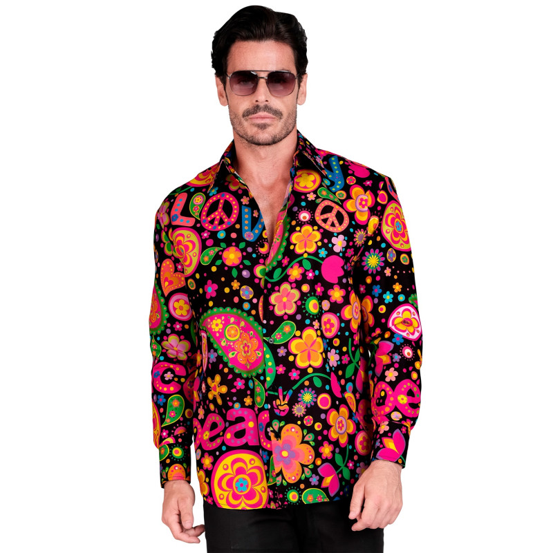 CHEMISE HIPPIE FLUOPARTY S/M