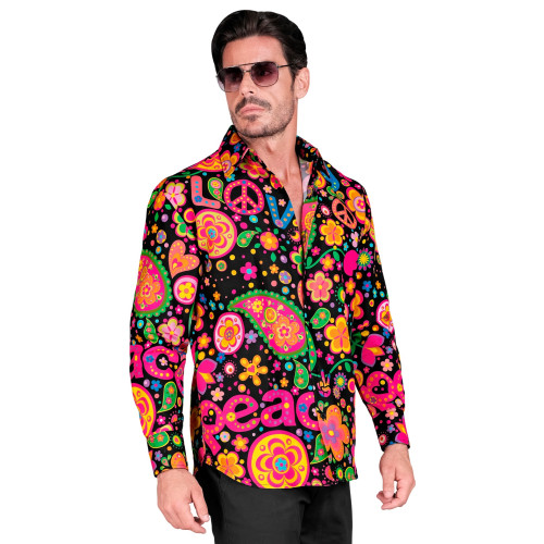 CHEMISE HIPPIE FLUOPARTY S/M