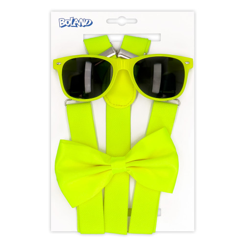 SET ACCESSOIRES NEON JAUNE