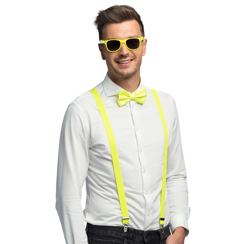 SET ACCESSOIRES NEON JAUNE