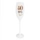 FLUTE BLANCHE ROSE DORE 40 ANS