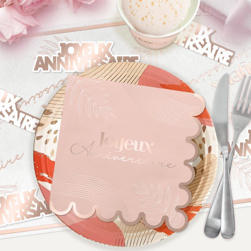 10 SERVIETTES PARTY BLUSH