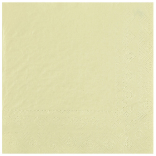 25 SERVIETTES 33X33 2 PLIS CHAMPAGNE