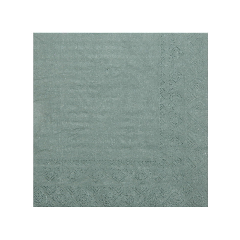 25 SERVIETTES 33X33 2 PLIS EUCALYPTUS