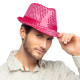 CHAPEAU SEQUIN POPSTAR FUCHSIA