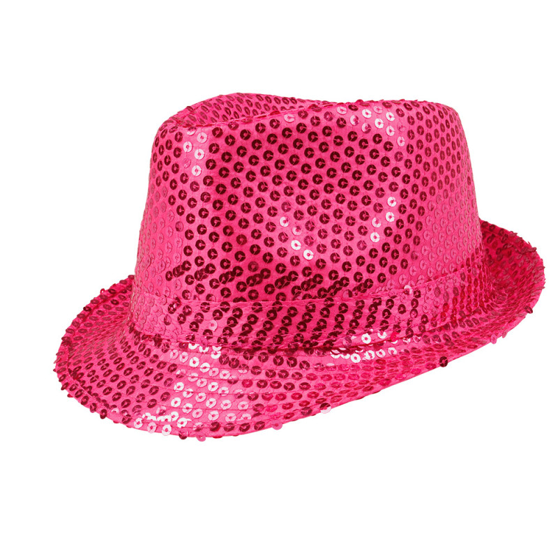 CHAPEAU SEQUIN POPSTAR FUCHSIA