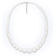 COLLIER PERLES ANNEE 70 BLANC