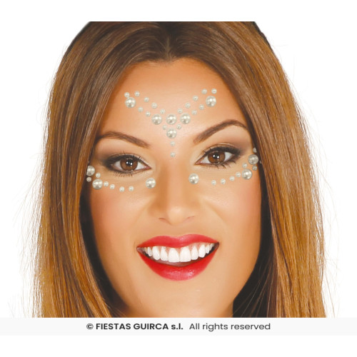 BIJOUX ADHESIFS PERLES VISAGE