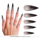 12 FAUX ONGLES GOTHIQUE