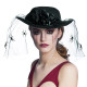 CHAPEAU SPIDER AVEC VOILE