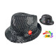 CHAPEAU LED SEQUIN NOIR