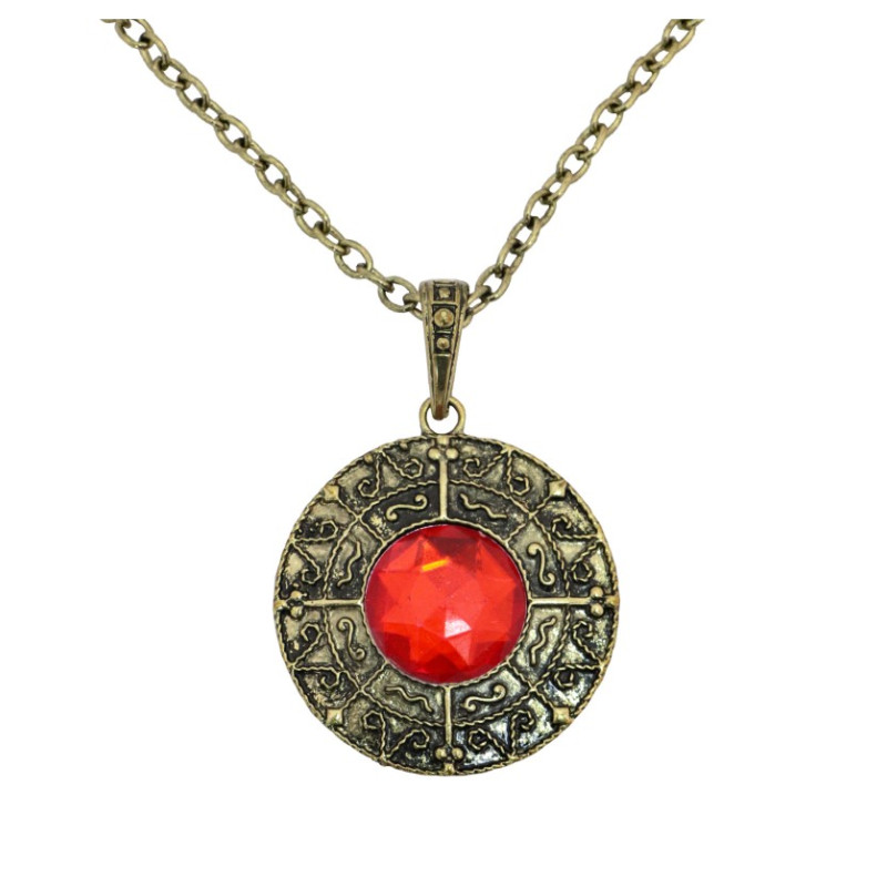 COLLIER VAMPIRE PIERRE ROUGE