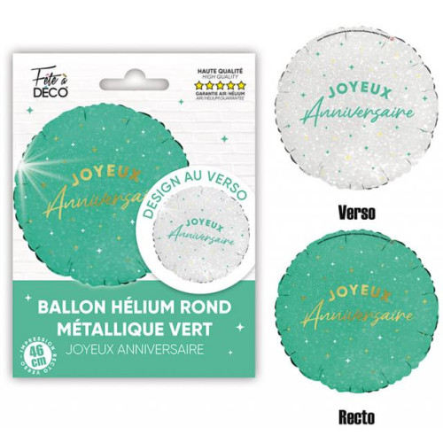 BALLON HELIUM JOY ANNIV VERT