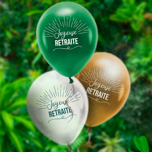 8 BALLONS RETRAITE