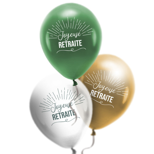 8 BALLONS RETRAITE