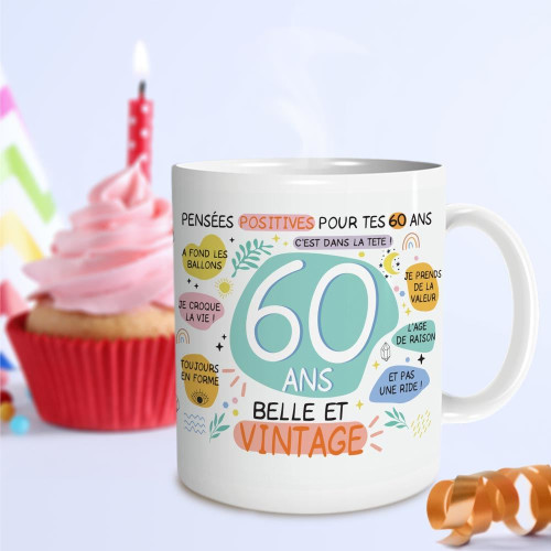 MUG FEMININ 60 ANS