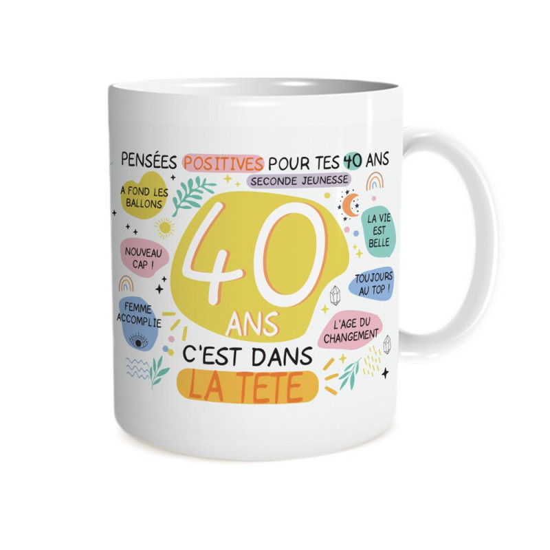 MUG FEMININ 40 ANS