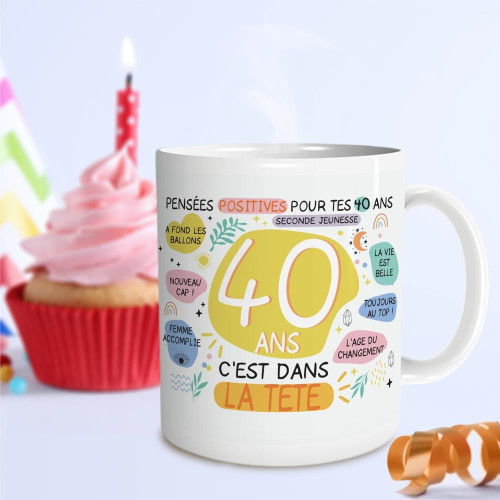 MUG FEMININ 40 ANS