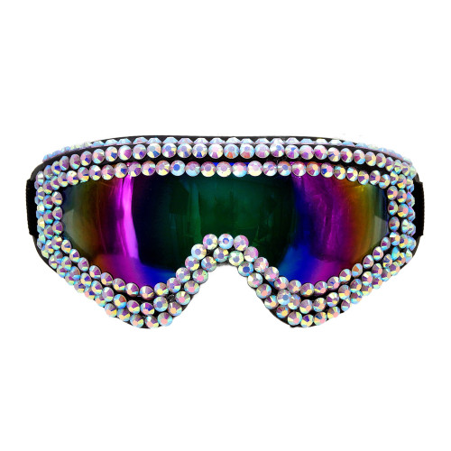 LUNETTES DE SKI ANNEES 80 STRASS