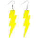 BOUCLES D'OREILLES ÉCLAIR JAUNE