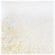 10 SERVIETTES NOEL CONFETTIS BLANC