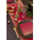 10 SERVIETTES NOEL CONFETTIS ROUGE